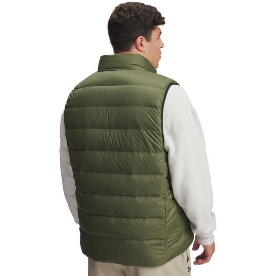 Men's Under Armour Armour Legend Down Vest Gilet Mens in Green - Image 4
