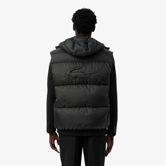 Men's Lacoste Gilets in Black - Image 4