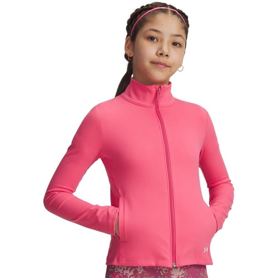 Girls Under Armour Motion Jacket in Pink - Image 3