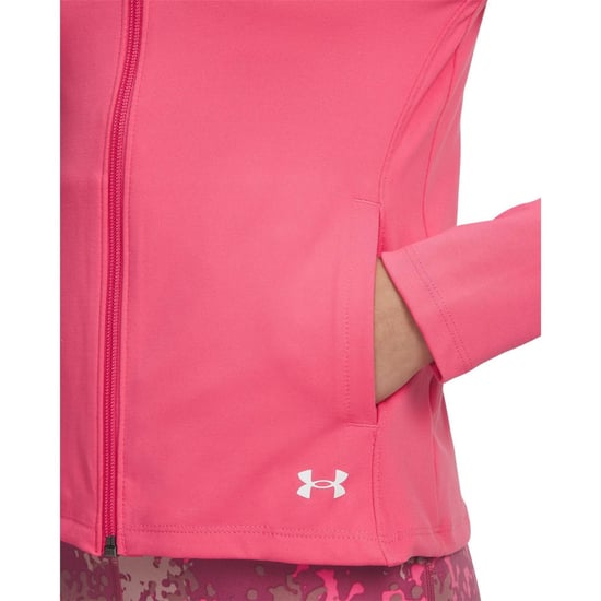 Girls Under Armour Motion Jacket in Pink - Image 5