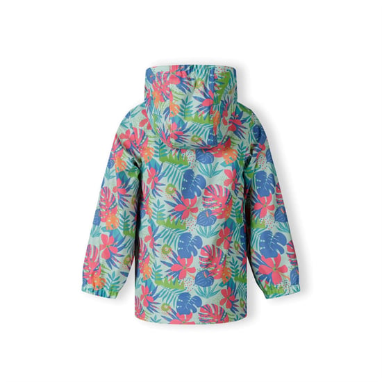 Girls Minoti Rain Jacket Printed Mint in Mint - Image 4