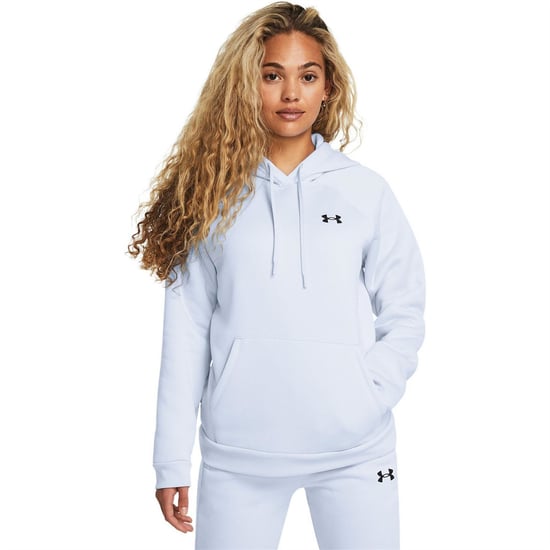 Women's Under Armour Armour Ua Fleece Hoodie Hoody Womens in Blue - Image 3