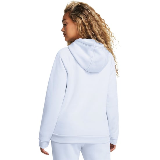 Women's Under Armour Armour Ua Fleece Hoodie Hoody Womens in Blue - Image 4