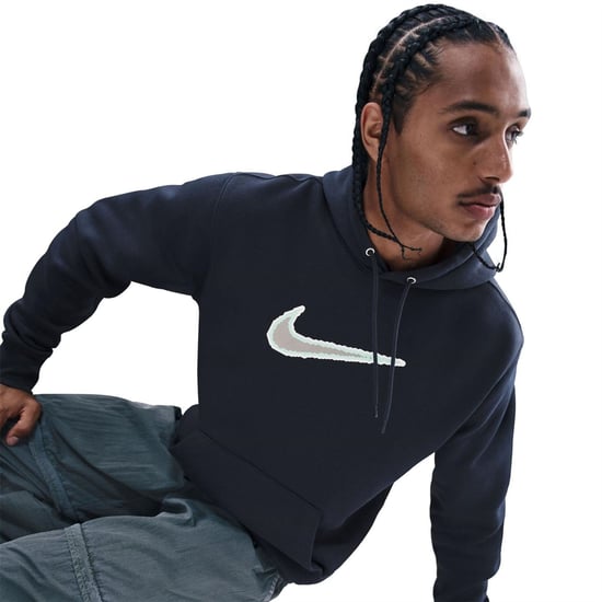 Men's Nike M Nk Clb Bb Hdy in Obsidian/Obsidi - Image 5