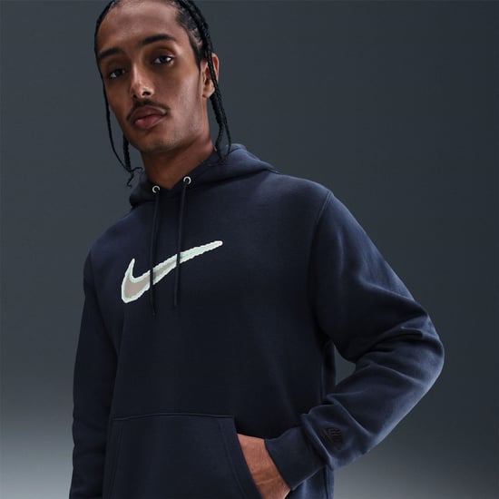 Men's Nike M Nk Clb Bb Hdy in Obsidian/Obsidi - Image 6