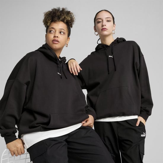 Women's Puma Essentials Oversized Hoodie in Black - Image 3