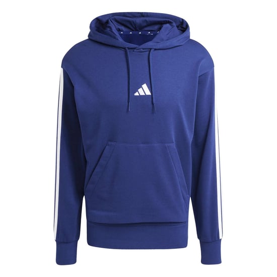 Men's adidas M 3s Ft Hoody in Dark Blue/White - Image 1