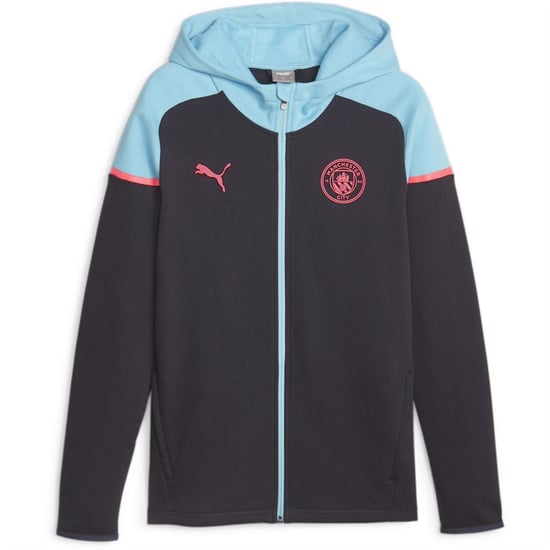 Men's Puma Casuals Hooded Jkt Hoody Mens in Dark Navy - Image 1