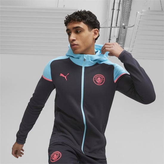 Men's Puma Casuals Hooded Jkt Hoody Mens in Dark Navy - Image 3