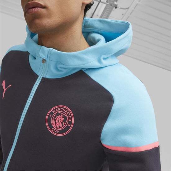 Men's Puma Casuals Hooded Jkt Hoody Mens in Dark Navy - Image 5