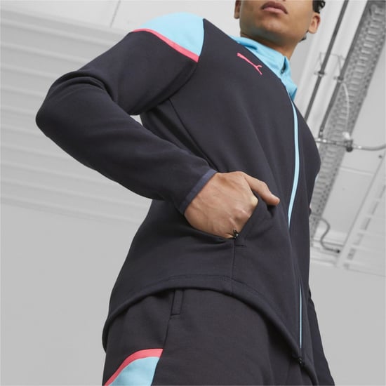 Men's Puma Casuals Hooded Jkt Hoody Mens in Dark Navy - Image 6
