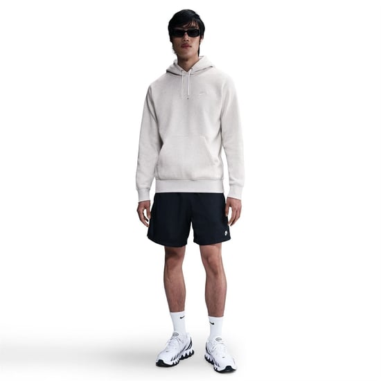 Men's Nike Sportswear Club Fleece Pullover Hoodie in Birch Heather - Image 3