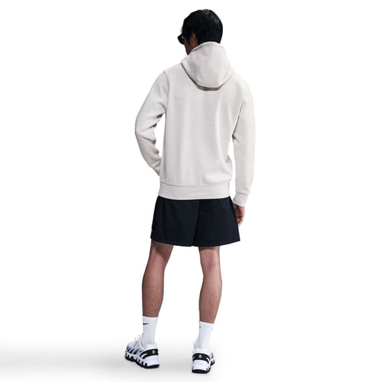 Men's Nike Sportswear Club Fleece Pullover Hoodie in Birch Heather - Image 4