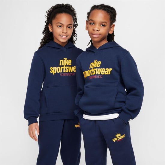 Boys Nike K NSW Clb FLC H in Obsidian - Image 1