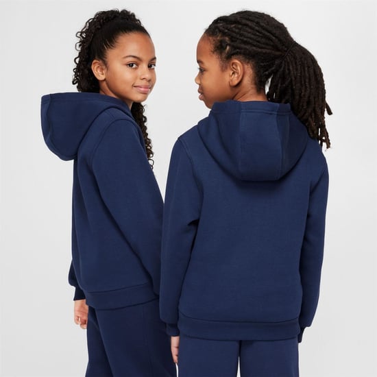 Boys Nike K NSW Clb FLC H in Obsidian - Image 2