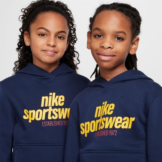 Boys Nike K NSW Clb FLC H in Obsidian - Image 3