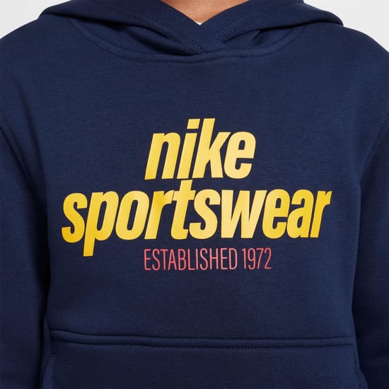 Boys Nike K NSW Clb FLC H in Obsidian - Image 6