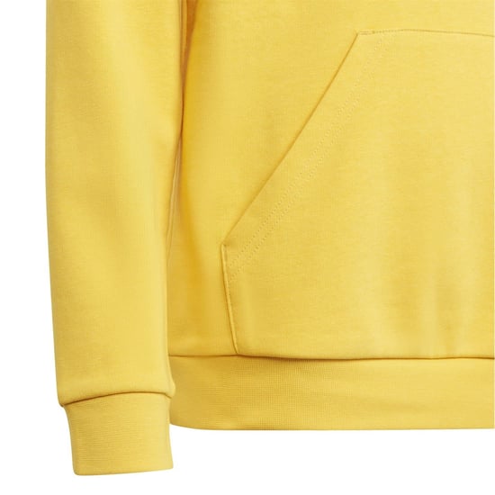 Boys adidas Juve Kids Embroidered Hooded Long Sleeve Sweatshirt in Bold Gold - Image 4