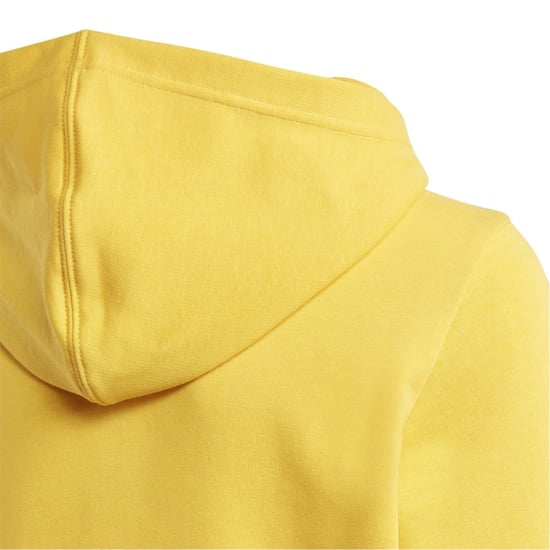 Boys adidas Juve Kids Embroidered Hooded Long Sleeve Sweatshirt in Bold Gold - Image 5