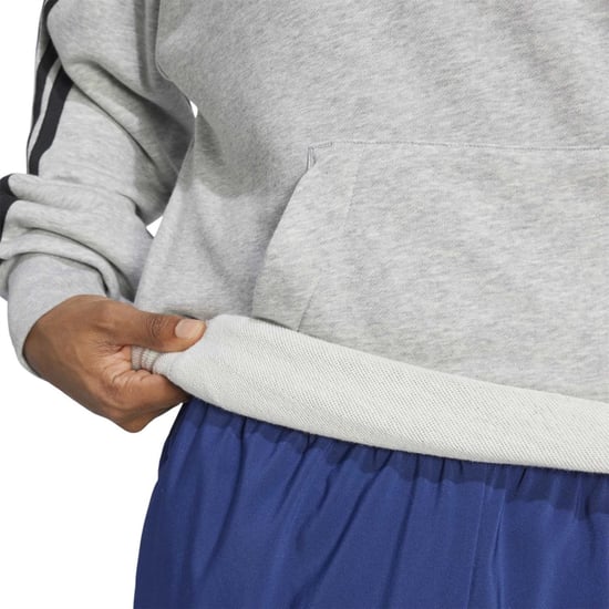 Men's adidas M 3s Ft Hoody in Medium Grey Hea - Image 5