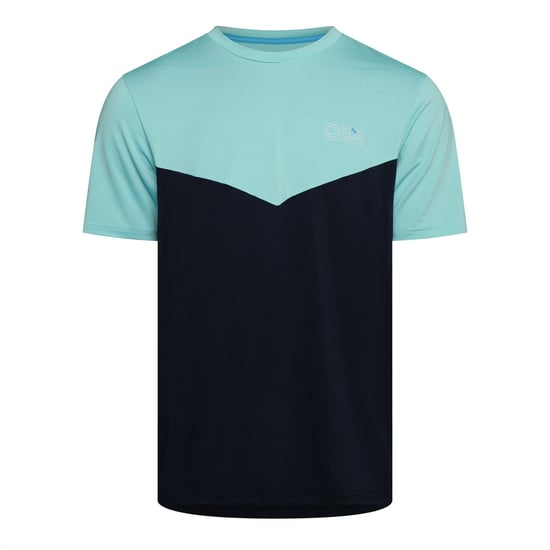 Men's OEX Flynn T And Sht in Aqua/Navy - Image 1