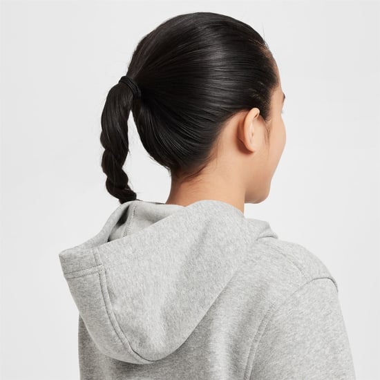 Boys Nike K NSW Clb FLC H in Dk Grey Heather - Image 6