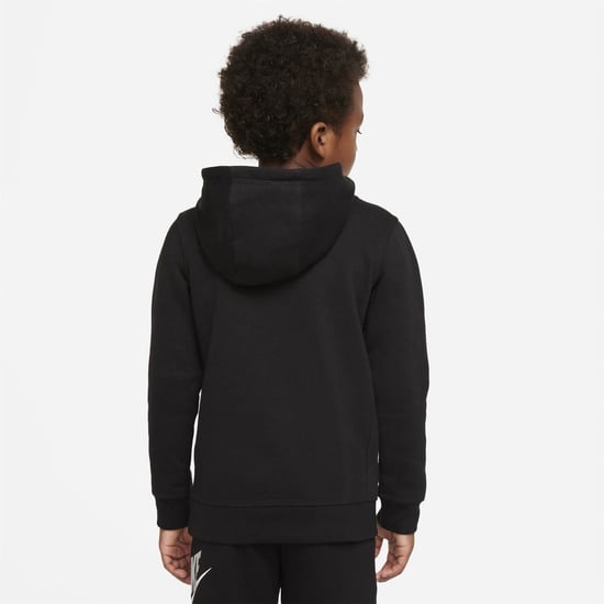 Boys Nike Club Hybrid Pull Over Hoodie Infant Boys in Black - Image 2