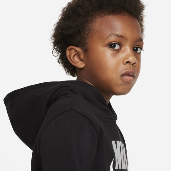 Boys Nike Club Hybrid Pull Over Hoodie Infant Boys in Black - Image 3