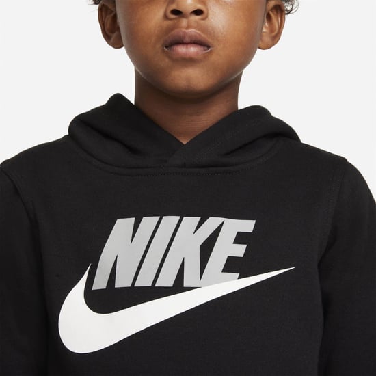 Boys Nike Club Hybrid Pull Over Hoodie Infant Boys in Black - Image 4