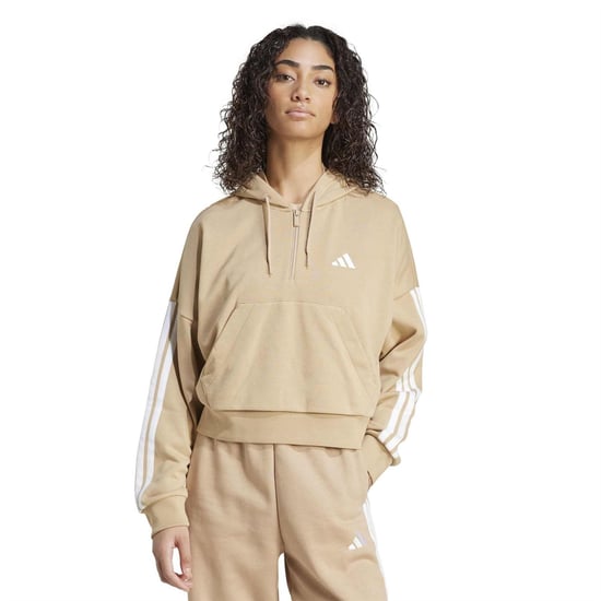 Men's adidas W 3S Ft Qz Hd in Warm Sandston - Image 2