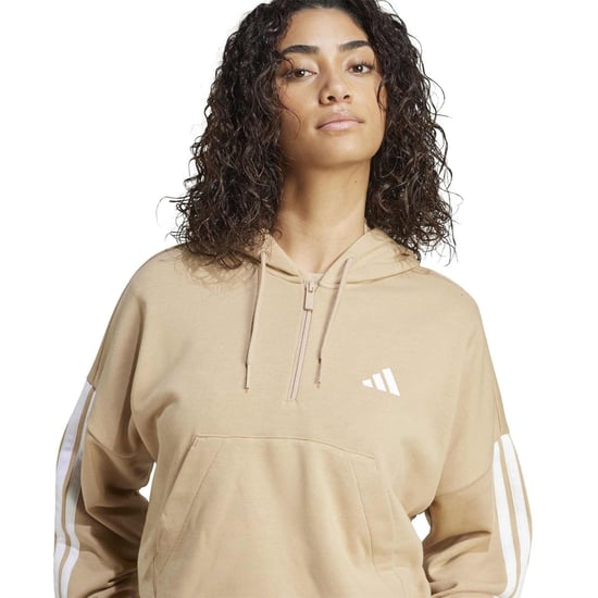 Men's adidas W 3S Ft Qz Hd in Warm Sandston - Image 4