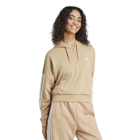 Men's adidas W 3S Ft Qz Hd in Warm Sandston - Image 6
