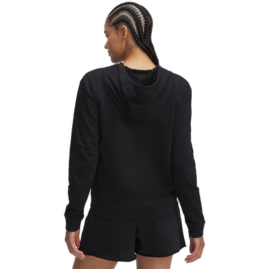 Women's Under Armour Rival Terry Hoody in Black - Image 4