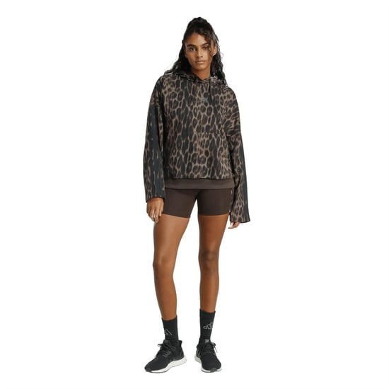 Women's adidas W Aop Ft Hoody in Multicolor/Eart - Image 6