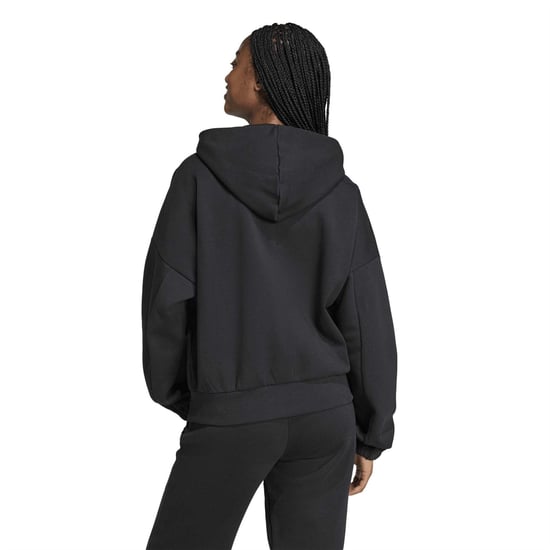 Women's adidas W Fi Sl FulL-Zipullover Hoody in Black - Image 3