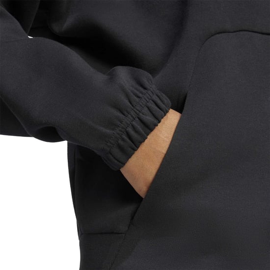 Women's adidas W Fi Sl FulL-Zipullover Hoody in Black - Image 4