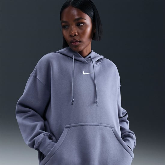 Women's Nike Sportswear Phoenix Fleece Over Oversized Pullover Hoodie in World Indigo - Image 6