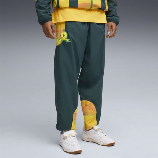 Men's Puma Mamelodi Sundowns Tracksuit Bottoms in Green Terrai - Image 3