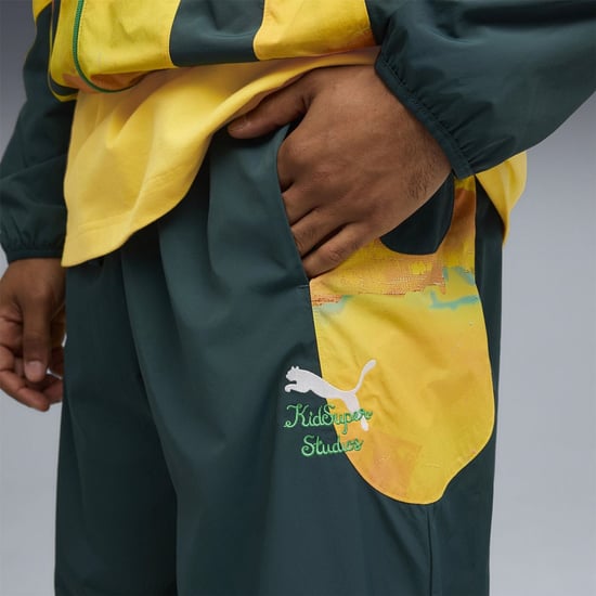 Men's Puma Mamelodi Sundowns Tracksuit Bottoms in Green Terrai - Image 5