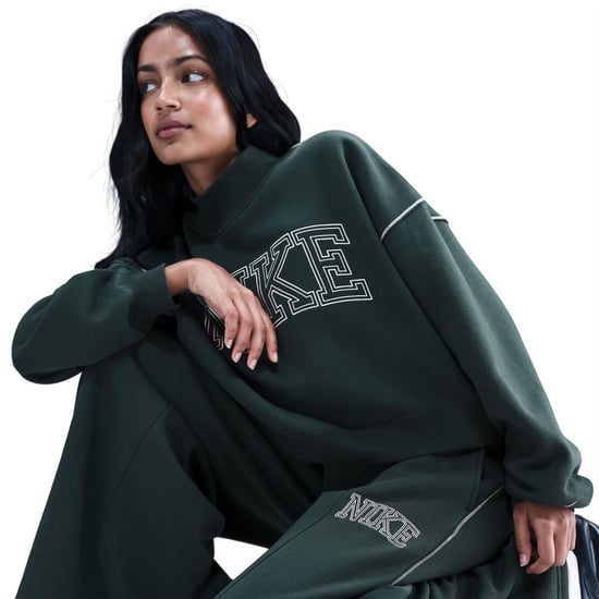 Women's Nike Speed Fleece Solid Patterned Joggers in Seaweed - Image 5