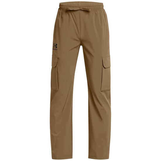 Boys Under Armour B Icon Woven Combat Joggers in Brown - Image 1