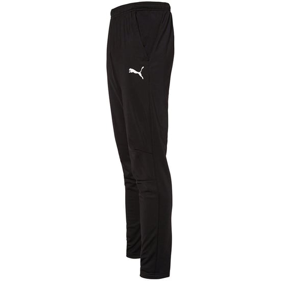 Men's Puma Liga Training Pant Core Tracksuit Bottom in Black/White - Image 3