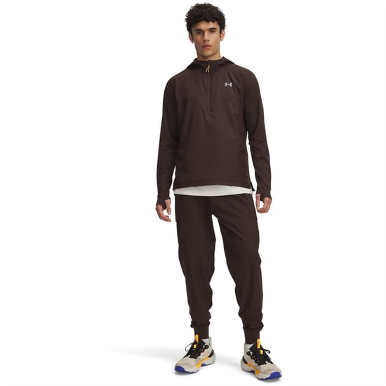 Men's Under Armour TRAIL RUN PANTS in Brown - Image 4