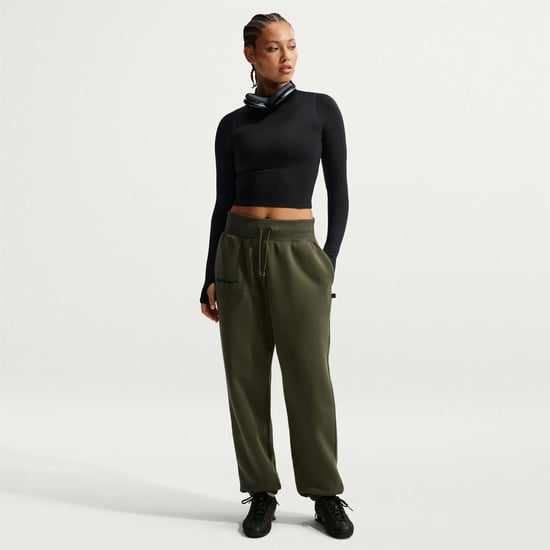 Women's Nike Psg Wnsw Phnxfl in Cargo Khaki/Bla - Image 4