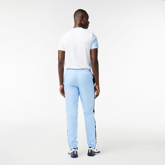 Men's Lacoste Color Block Slim Cut Track Pants in Navy Blue - Image 3