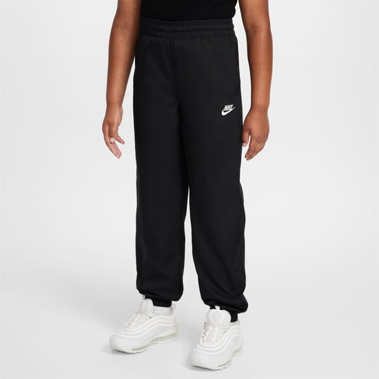 Boys Nike K Nsw Clb Wvn J in Black/White - Image 1