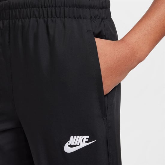 Boys Nike K Nsw Clb Wvn J in Black/White - Image 6