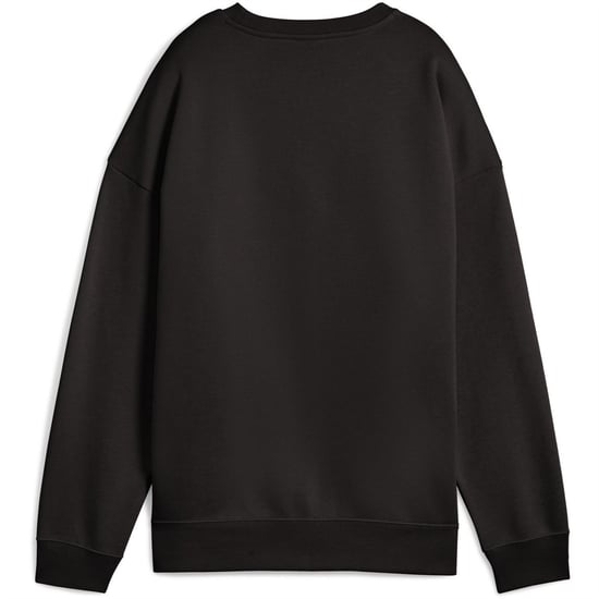 Women's Puma Oversized Sweatshirt in Black - Image 2