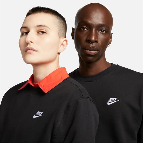 Men's Nike Sportswear Club Crew in Black/White - Image 5