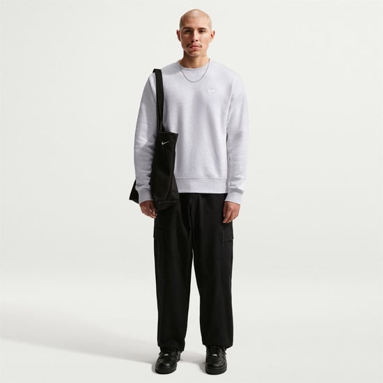 Men's Nike Sportswear Club Crew in Birch Heather - Image 3